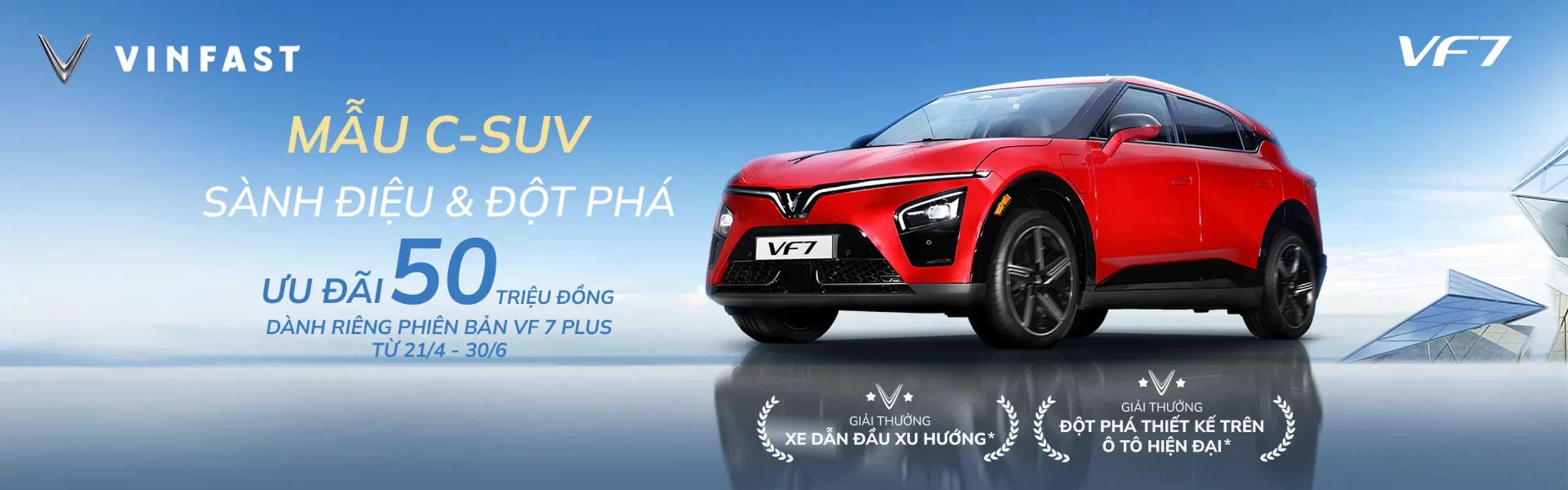 VINFAST VF 7 – SUV ĐIỆN ĐẲNG CẤP, ƯU ĐÃI HẤP DẪN THÁNG 05/2025