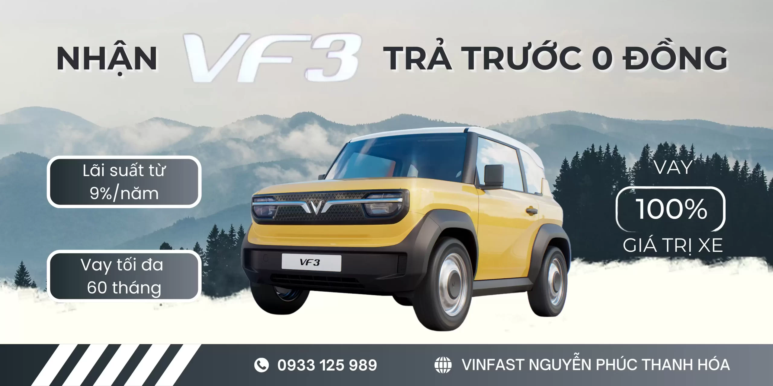 MUA XE ĐIỆN VINFAST VF3 – TRẢ TRƯỚC 0 ĐỒNG, NHẬN XE NGAY